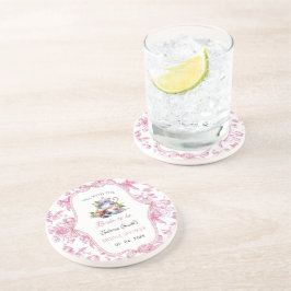 Porta-copos Convite de Chás de Noiva com Tema de Chá Party de 