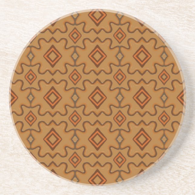 Porta-copos Cooper Brown Southwestern Pattern  (Frente)