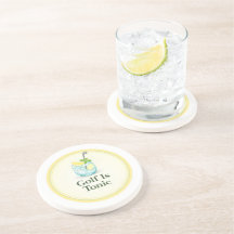 Copo de Cocktail de Arenito de Luxo Golf É Tônico