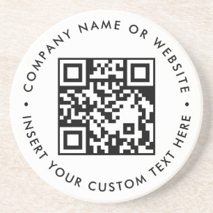 Porta-copos Copo de Negócios de QR Scan Minimalista Branco Lim