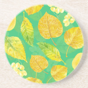 Porta-copos Cor d'água do padrão de outono