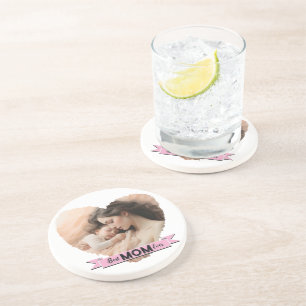 Porta-copos Coração, Melhor Mãe De Fita