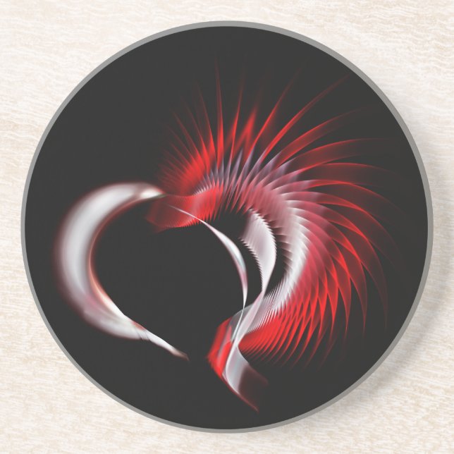 Porta-copos Coração Metálico (Frente)