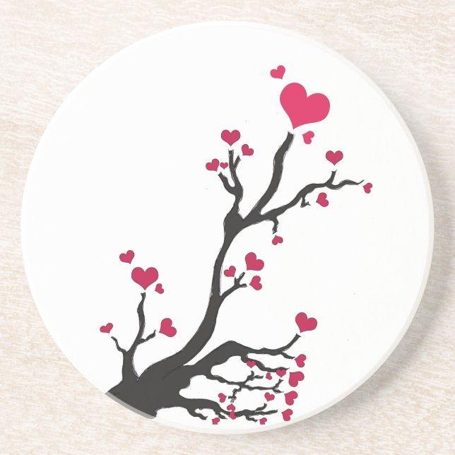 Porta-copos Coração sangrento (Frente)