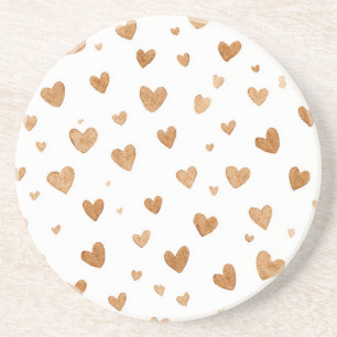 Porta-copos Corações de Creme
