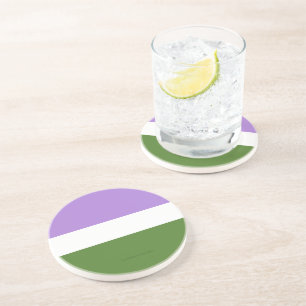 Porta-copos Cores da Bandeira do Orgulho Genderqueer de Slippe
