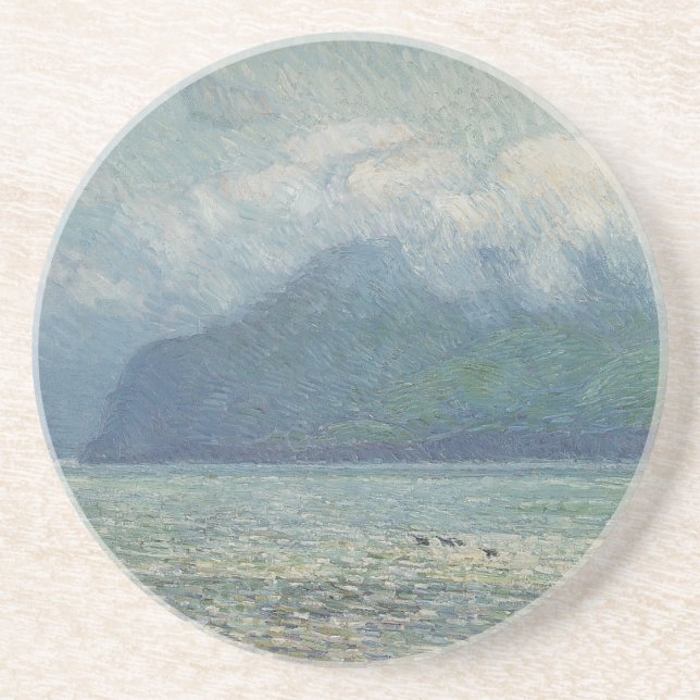 Porta-copos Cortina de Prata e Portão Dourado de Childe Hassam (Frente)