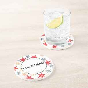 Porta-copos Costeiros Engraçados E Padrões De Rodas