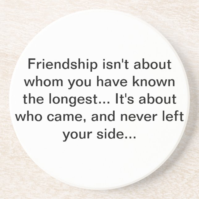 Porta-copos coster da amizade (Frente)