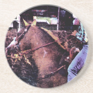 Porta-copos Cowgirl e Paint Horse