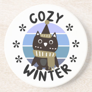 Porta-copos Cozy Winter, Coruja Bonita