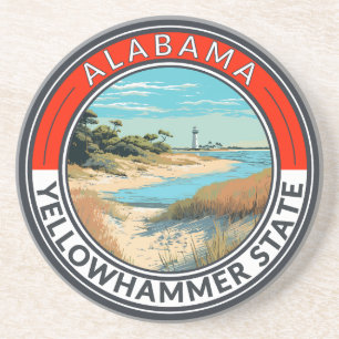 Porta-copos Crachá de arte de viagem do Alabama