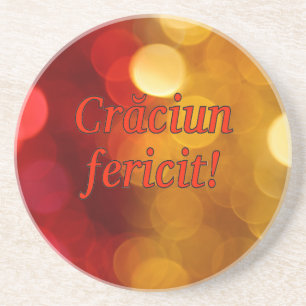 Porta-copos Crăciun fericit! Feliz Natal no rf romeno