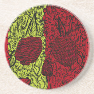 Porta-copos Crânio Moldado em Vermelho Sanguíneo