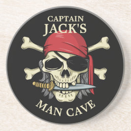 Porta-copos Crânio Pirata e Caverna-Homem Cruzada