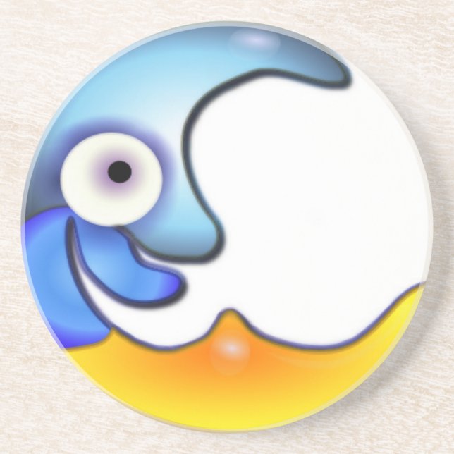 Porta-copos Crazy Moon Sandstone Coaster (Frente)
