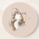Porta-copos Cream White Butterfly<br><div class="desc">Cream White Butterfly</div>