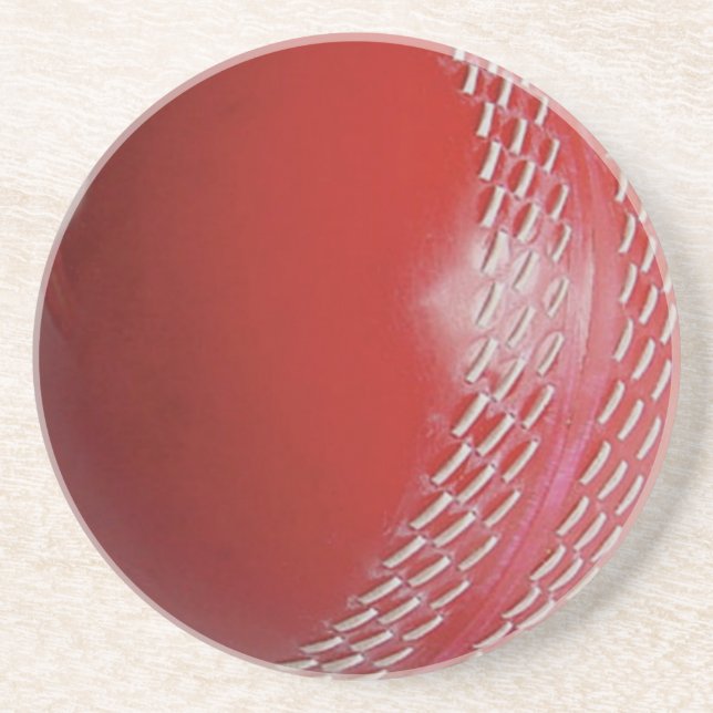 Porta-copos Cricket Ball Red Personalize Com Seu Nome (Frente)