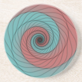 Porta-copos Crimson and Teal Vortex