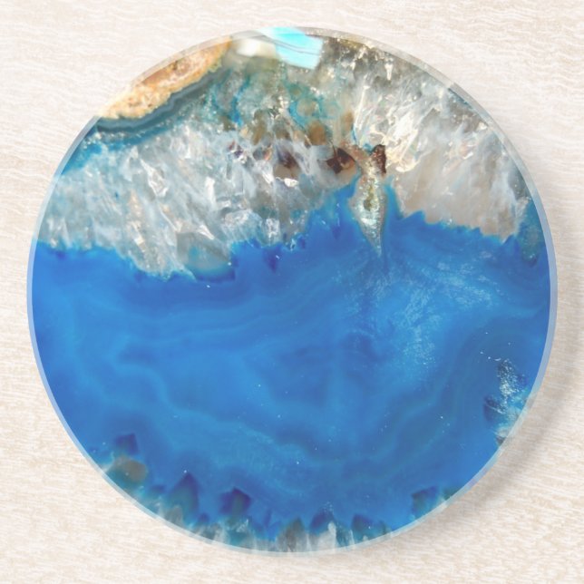Porta-copos cristal azul (Frente)