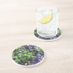 Porta-copos Cristal de Lavanda Geométrico