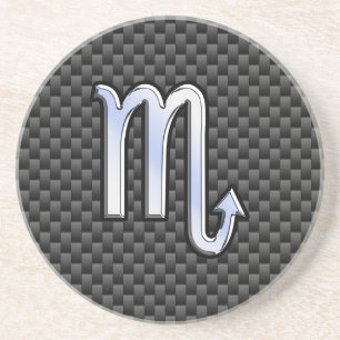 Porta-copos Cromo Como Scorpio Sinal Zodiac Impressão de Fibra