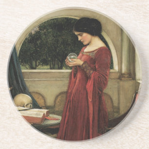 Porta-copos Crystal Ball por John William Waterhouse
