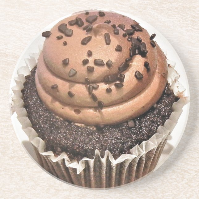 Porta-copos Cupcake de chocolate (Frente)