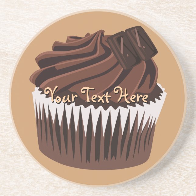 Porta-copos Cupcake de chocolate (Frente)