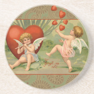 Porta-copos Cupidos do Amor do Dia dos Namorados Antigo Vintag