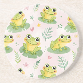 Porta-copos Cute frogs Pattern