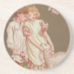Porta-copos Cute Kitschy Vintage Valentine, Crianças com Corde