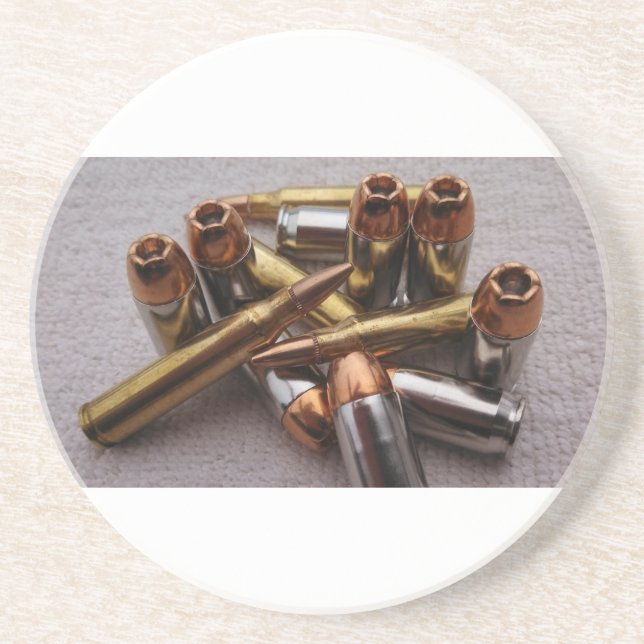 Porta copos da bala do bronze & da ligação (Frente)