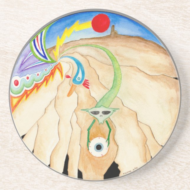 Porta copos da bebida da mandala do "Wellspring" (Frente)