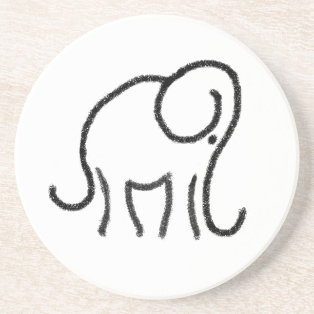 Porta copos da bebida da pedra do emblema do (Frente)