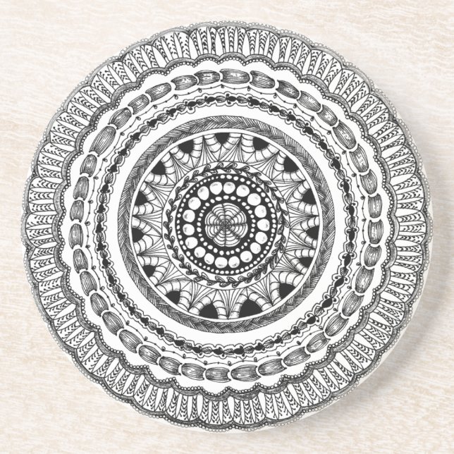 Porta copos da bebida do arenito de Zendala (Frente)