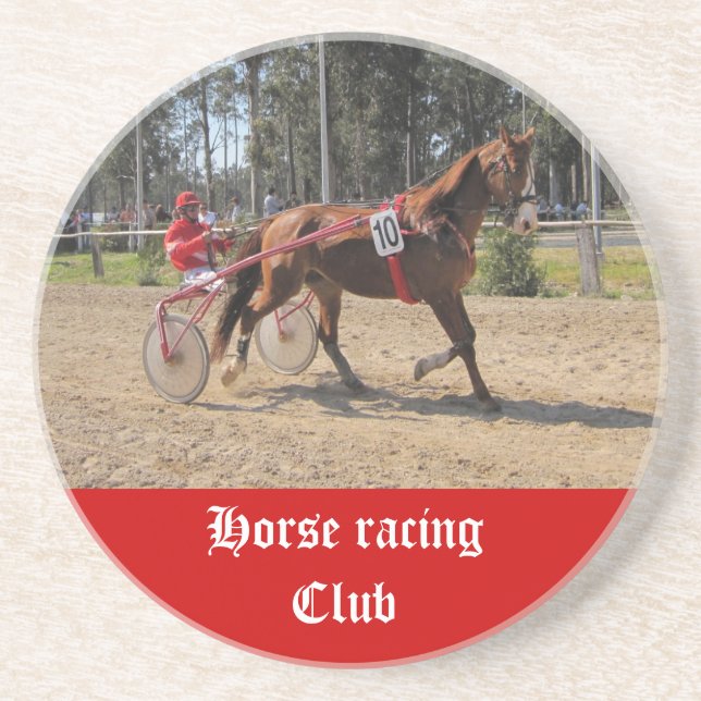Porta copos da corrida de cavalos (Frente)