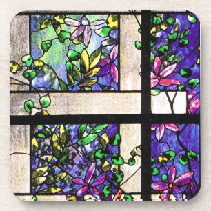 Porta copos da cortiça do vitral de Tiffany