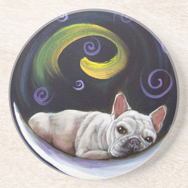 Porta copos da lua de Frenchie (Frente)