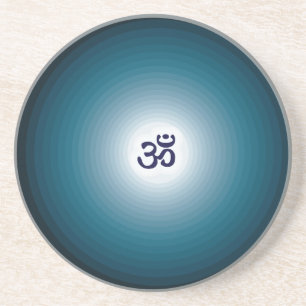 porta copos da meditação do zen azul esverdeado