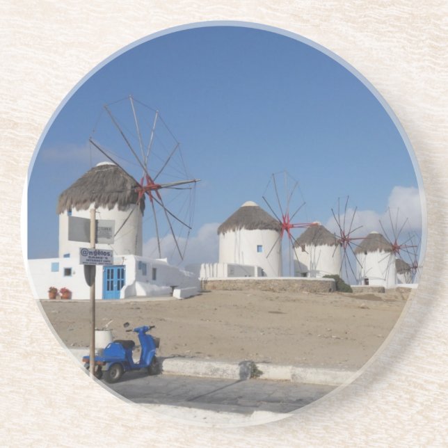 Porta copos da piscina de Mykonos (Frente)
