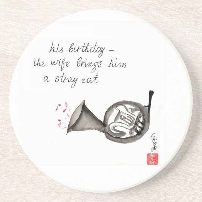 Porta copos da trompa francesa (Frente)