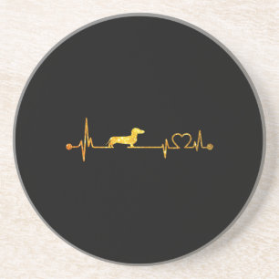 Porta-copos Dachshund Heartbeat