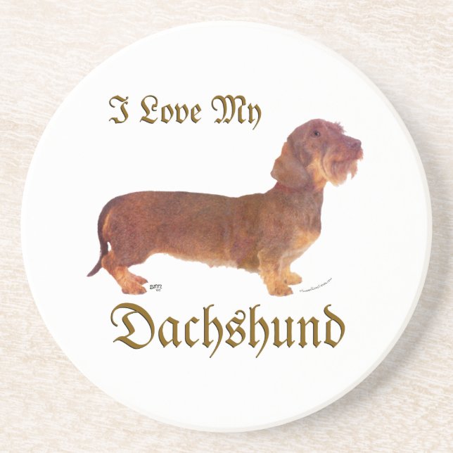 Porta-copos Dachshund Love (Frente)