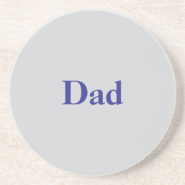 Porta-copos Dad Father's Day Gray Coaster
