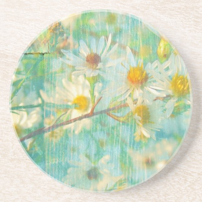 Porta-copos Daisies Grunge (Frente)