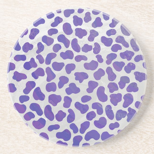 Porta-copos Dalmaciano Roxo e Impressão branco (Frente)