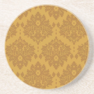 Porta-copos Damasco dourado luxuoso