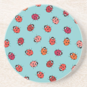 Porta-copos Damybugs, fundo azul, charmoso e uniforme