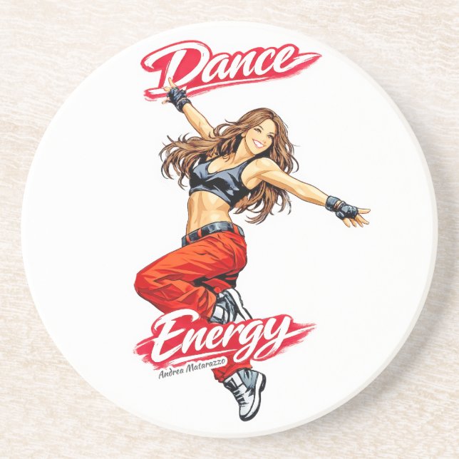 Porta-copos Dança de Energia e Liberdade (Frente)